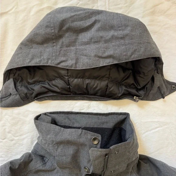 Nau Women's Charcoal Hooded Down Ski Jacket S RN 119269 - Picture 11 of 13